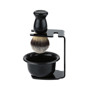 3 In 1 Shaving Soap Bowl + Brush+ Stand Bristle