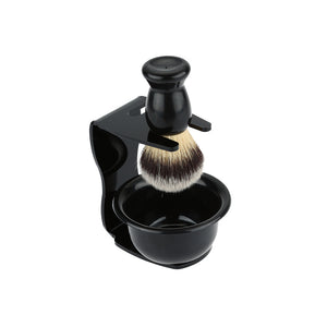 3 In 1 Shaving Soap Bowl + Brush+ Stand Bristle