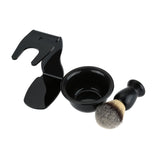 3 In 1 Shaving Soap Bowl + Brush+ Stand Bristle