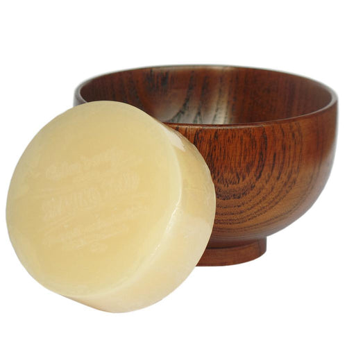 Wood Bowl + Shave Soap Cream