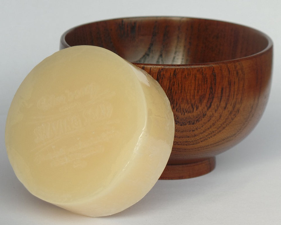 Wood Bowl + Shave Soap Cream